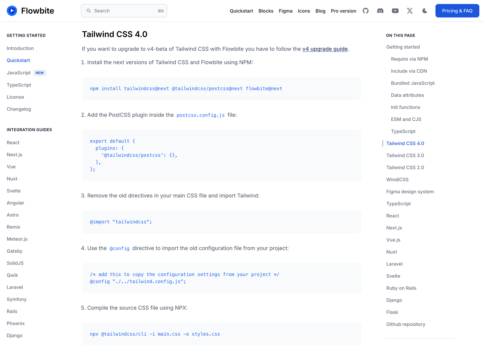 Upgrading to Tailwind v4-beta